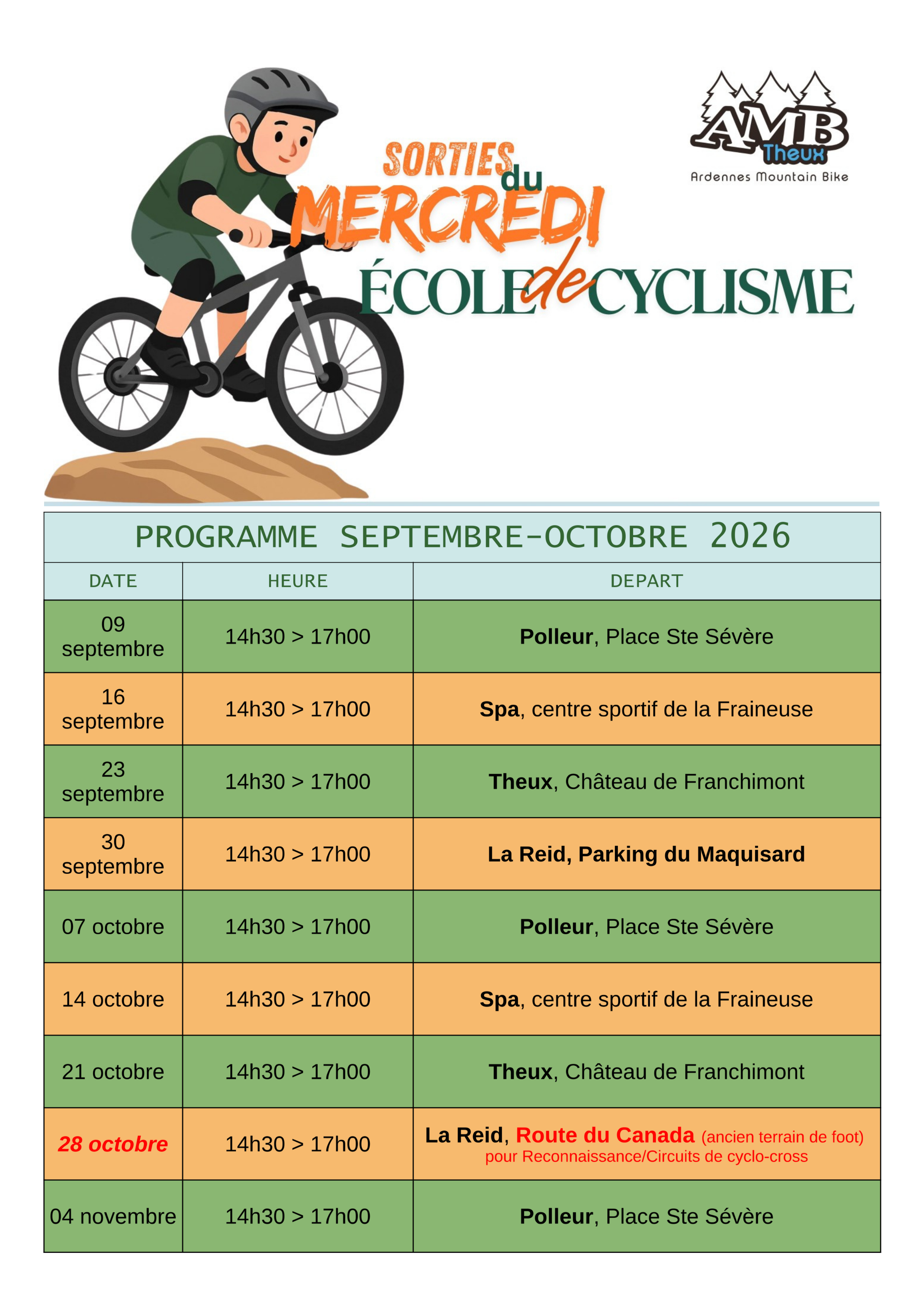 AMB Theux programme - photo 4
