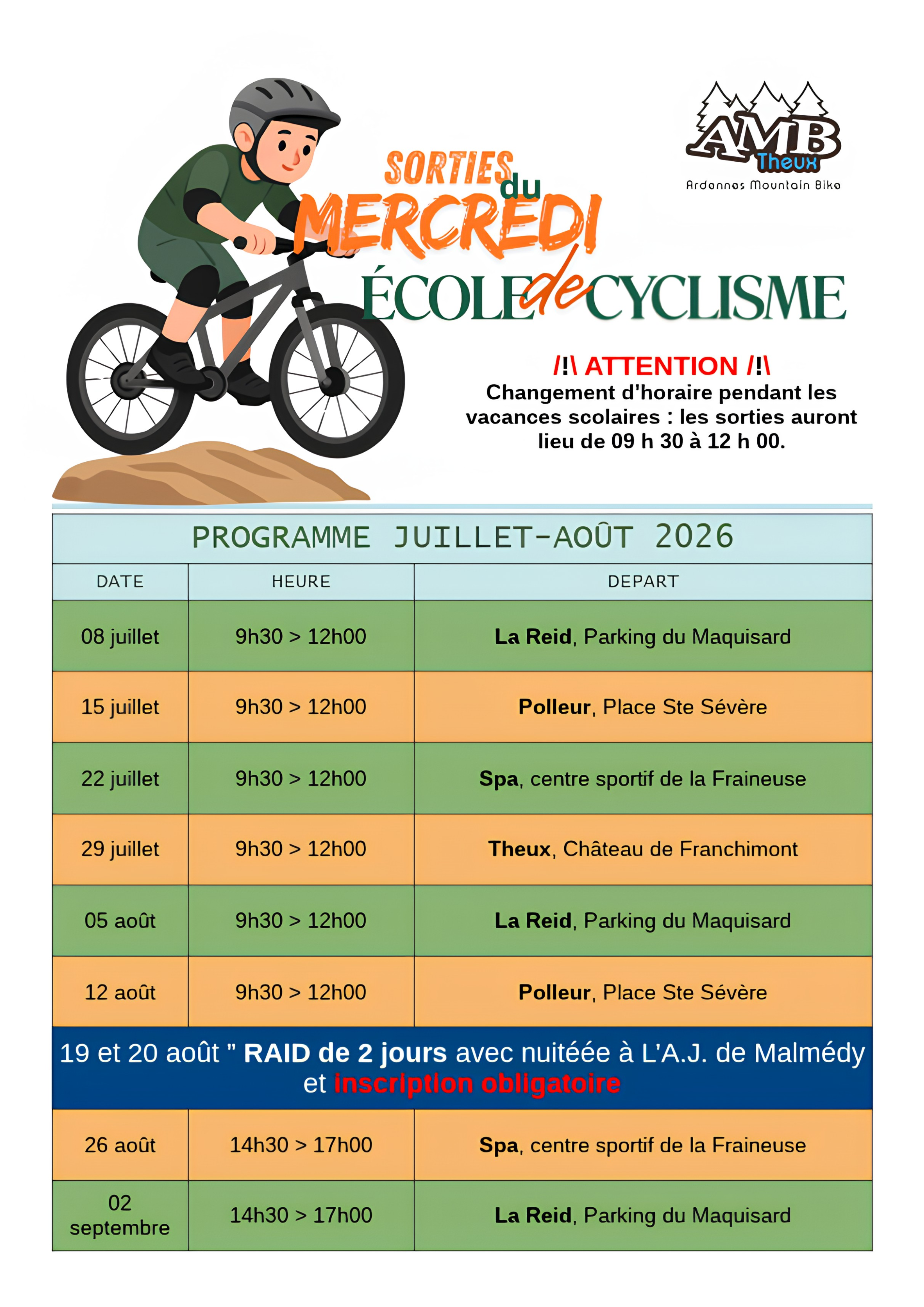 AMB Theux programme - photo 4
